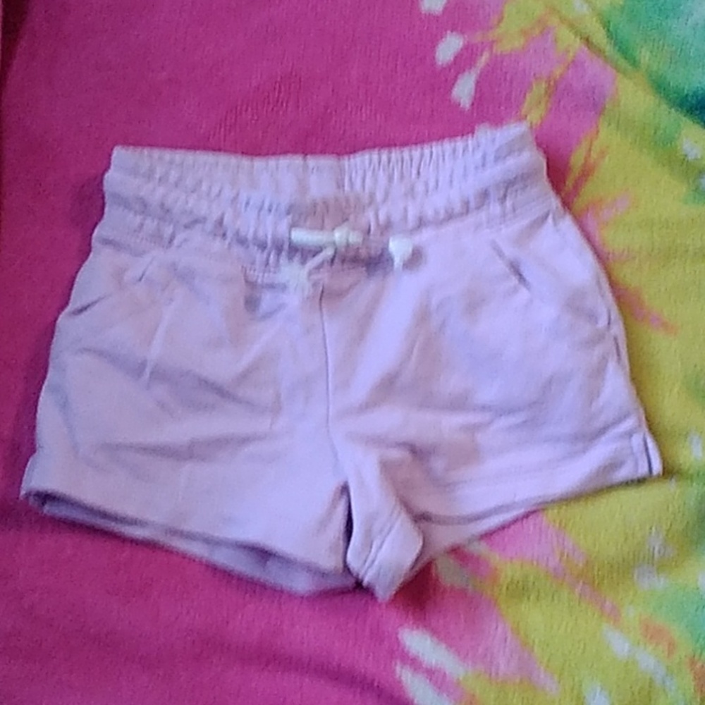 girls light purple shorts size 4T with pockets in front